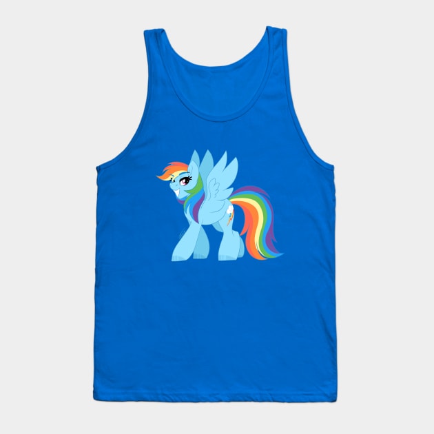 Brave Rainbow Dash Tank Top by Marie Oliver